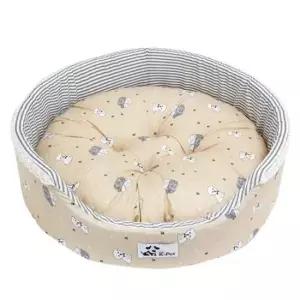 [반려] 강아지 베이비 원방석 베이지 1P 애견 쿠션 하우스