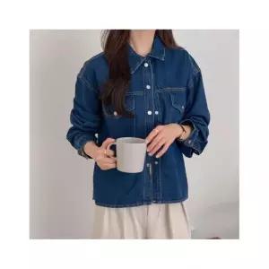 브이와이 [VY] 여자 데님셔켓 청남방 셔츠_WSH14354