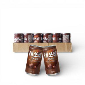 레쓰비 모카라떼 175ml x 30ea 사무실간식 박스커피 커피캔 가성비음료