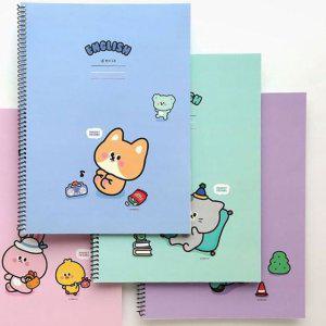 노트 문구 핑크풋 영어 스프링 학용품 공책 사