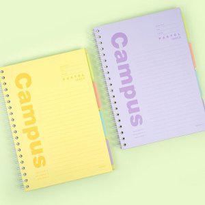 스프링 파스텔 필기 공책 인덱스 핑크풋 노트