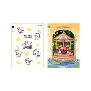 10개입 25 칸 6 오선지 3-6 3 노트