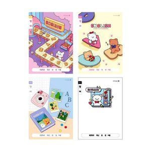 노트 캐릭터 영어 25 넓은 칸 10개입 초등