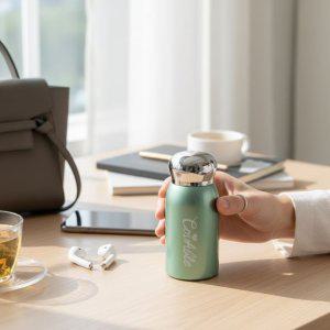 미니 가방쏙 텀블러 180ml 경량 휴대용 스테인리스컵 보온보냉 가벼운물병