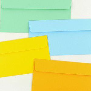 봉투 용돈 세뱃돈 편지 파스텔 핑크풋 72매 가로봉투