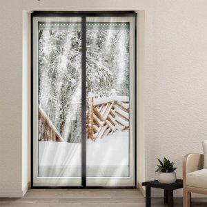 블랙 보온 자석 방풍 비닐 커텐 커튼 소 90x210