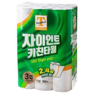 T STANDARD 티스탠다드 자이언트 키친타월 100매 x 12롤