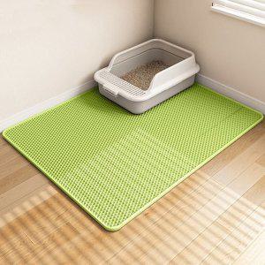 고양이 이중모래매트 방지 벌집 패드 발판 화장실 포켓형 대형 그린