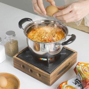 빨리끓는 스텐냄비 2종세트 스텐 라면 이유식냄비