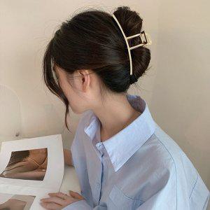 집게핀 고급 헤어 메탈 일자 반묶음머리 왕 빅사이즈 헤어핀 긴머리 올림머리