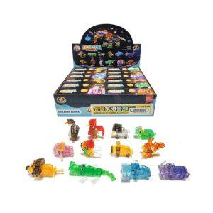 동물 투명 블럭 -12개 세트 블럭장난감 킹맘모스 합체블럭