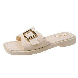 여성 버클 슬리퍼 신상 뮬슈즈 발편한 직장인 실내화