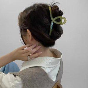 집게핀 고급 헤어 꼬임 반묶음머리 왕 빅사이즈 헤어핀 긴머리 올림머리