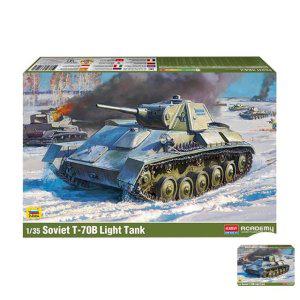 건담조립 피규어모형 캐릭터 액션 장식 장식용 조립 소비에트 연방 T-70B 경전차