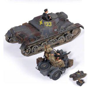 건담조립 피규어모형 캐릭터 액션 조립 프라모델 독일 1호 전차 B형 모터사이클 프라모델