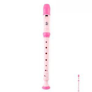 피리 소프라노 리코더 알토 플라스틱 바로크 관악기 케이스 교재용 엘리스 리코더 저먼식 핑크