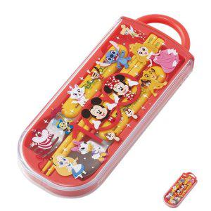 수저젓가락받침 업소용 한식 숱가락 도시락수저세트 디즈니 슬라이드 트리오 포크 케이스세트