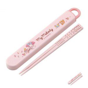 수저젓가락받침 업소용 숱가락 젓가락세트 마이멜로디 뮤직 슬라이드 케이스세트 16.5cm