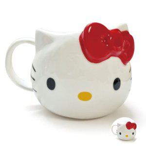 카페머그컵 커피머그 스텐 컵뚜껑 스텐 커플 머그컵 헬로키티 도기 입체 예쁜 390ml