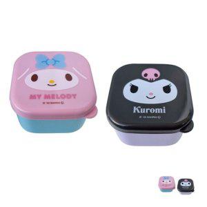 스텐도시락 유치원 소풍 찬합 반찬통 도시락 마이멜로디 쿠로미 미니 용기 반찬통 2p
