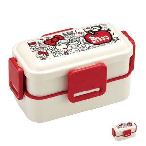 스텐도시락 직장인 유치원 찬합 반찬통 헬로키티 푸드레드 돔형 2단 런치 도시락통 600ml