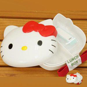 스텐도시락 실리콘 직장인 유아 유치원 소풍 찬합 반찬통 헬로키티 다이컷 밴드 도시락