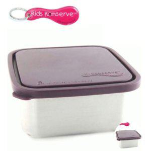 스텐도시락 실리콘 직장인 유아 유치원 소풍 찬합 반찬통 키즈컨저브 스퀘어 컨테이너 L