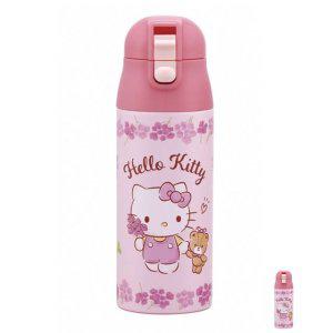 휴대용물병 스포츠 운동용 캠핑 물병 헬로키티 플라워리스 스테인레스 보온냉 보틀 360ml