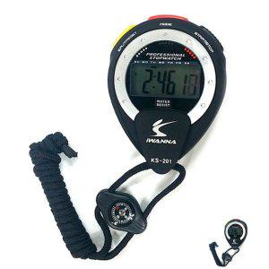타임워치 전자스톱 스포츠 학습 스톱워치 초단위 시계 KS201 블랙 타이머 초시계