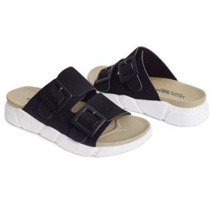 여성 캐주얼 나들이 스트랩 편한 투버클 슬리퍼 슈즈