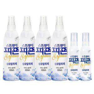 피죤 리치퍼퓸 섬유탈취제 80ml x 2 + 200ml x 4 - 아이스플라워