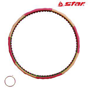 뱃살훌라후프 스마트 지압 뱃살 어린이 실내 꽈배기 무소음 대형 훌라후프 S로즈 2.5kg