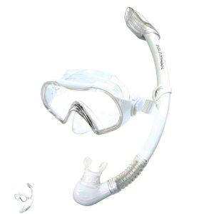 물안경마스크 수영 풀페이스 어린이 수중호흡 스노쿨링마스크 스노클링세트 시니어 수경 화이트