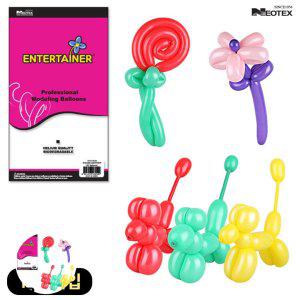 헬륨풍선 생일 파티용품 이벤트 하트 숫자 요술풍선 260N 스탠다드 색상혼합 100개입