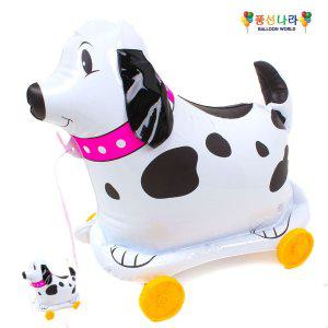 헬륨풍선 생일 파티용품 이벤트 하트 꽃다발 숫자 끌고다니는 풍선 강아지 달마시안