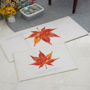 메이플 발매트 주방매트 아이보리 극세사 미끄럼방지 현관발매트 씽크대앞 쿠션매트 건식 욕실 세면대 매트