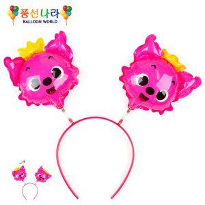 헬륨풍선 생일 파티용품 이벤트 하트 웨딩촬영소품 꽃다발 숫자 헤어밴드 풍선 핑크퐁