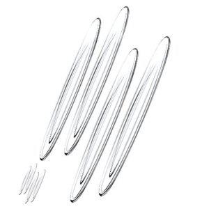 차량용도어스커프 보호판 외장보호 차량용 도어가드 투명 에어백 문콕방지 스커프 스트립 4P