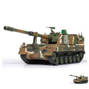 건담조립 피규어모형 캐릭터 액션 장식 소품 조립 프라모델 대한민국 육군 K9A1 자주곡사포