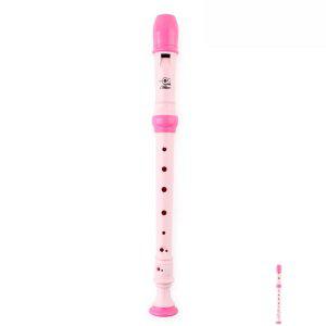 피리 소프라노 리코더 알토 플라스틱 바로크 관악기 케이스 교재용 엘리스 리코더 저먼식 핑크