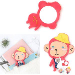 빗 브러쉬 롤빗 드라이 두피마사지 헤어 휴대용 미용 헬로긱스 손거울 고양이를 안은 레이