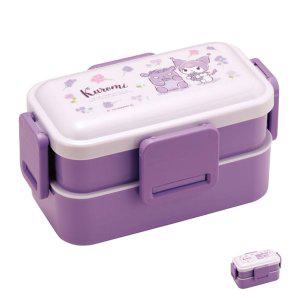 스텐도시락 유치원 소풍 찬합 반찬통 쿠로미 플라워리스 돔형 2단 런치 도시락통 600ml