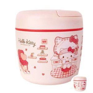 스텐도시락 직장인 유치원 찬합 반찬통 헬로키티 스텐 핸들형 도시락통 970ml 스포크 포함
