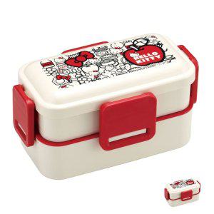 스텐도시락 직장인 유치원 찬합 반찬통 헬로키티 푸드레드 돔형 2단 런치 도시락통 600ml