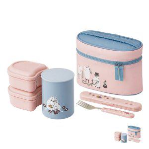 스텐도시락 직장인 유치원 반찬통 무민 스모키 컬러 스텐 보온 도시락 560ml 포크포함