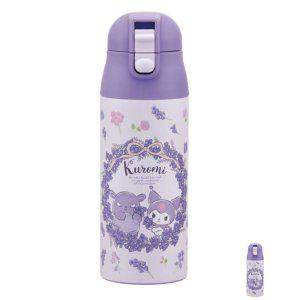 휴대용물병 스포츠 운동용 캠핑 물병 쿠로미 플라워리스 스테인레스 보온냉 보틀 360ml