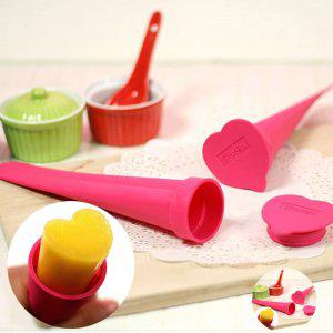 얼음 실리콘얼음틀 보관통 트레이 텀블러 아이스크림 만들기 아이스스틱 메이커 하트 핫핑크