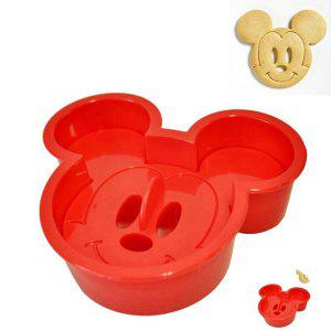 식빵틀 머핀 생일케이크 소금빵 사각 제빵 원형 오븐용캐릭터 식빵 쿠키틀 겸용 미키마우스