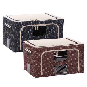 리빙스토어 와이어 리빙박스 44L 도트