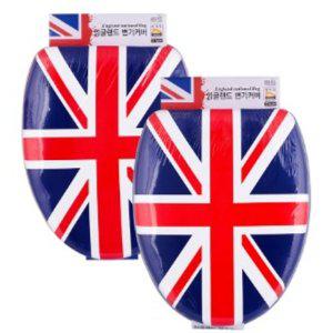 국산 유니언 잭 쿠션 변기 커버 O형 트대형 잉글랜드 영국